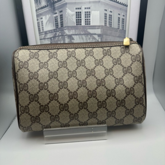 Gucci Supreme GG Monogram Clutch/Cosmetics Bag - Picture 4 of 9